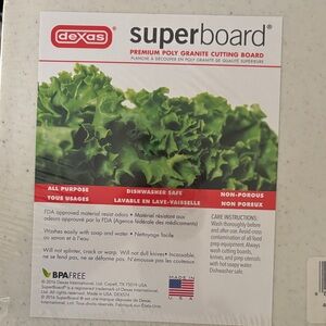 Dexas 9.5 x 15 inch Premium Granite Cutting Board